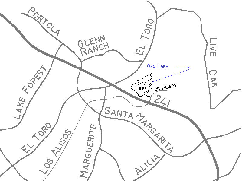 map to Oso Lake